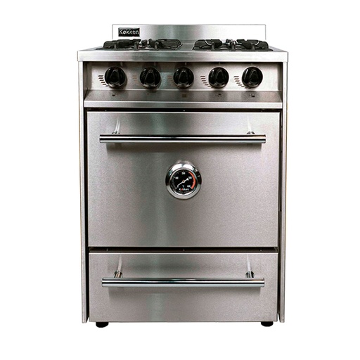 [KOK011] Cocina industrial con puerta de acero 60cm - Kokken