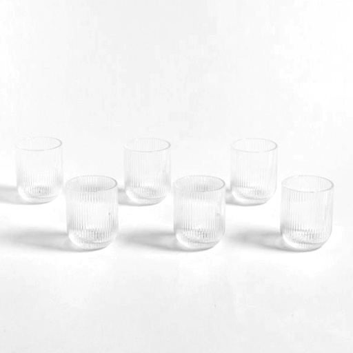 [MIS053] Set x 6 Vasos bajos de vidrio Kingdom transparente 270ml