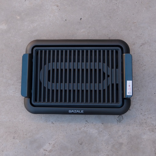 [GAZ001] Parrilla eléctrica placa negra