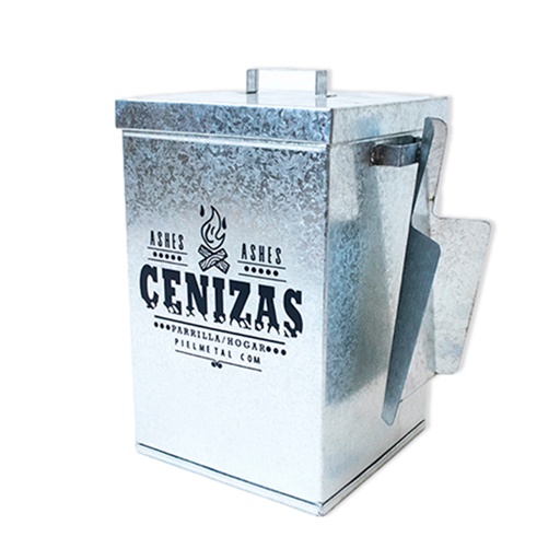 [MET002] Cesto para cenizas zinc parrilla/hogar