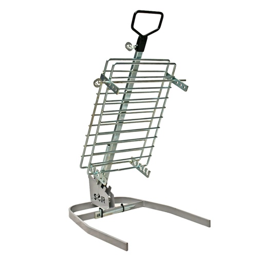 [SPA014] Asador cruz - Estaca libro hierro 60 x 40