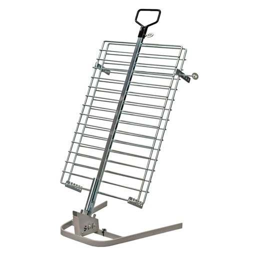 [SPA015] Asador cruz - Estaca libro hierro 75 x 50