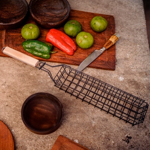 [SPA028] Grillero para verduras chico 36x10cm