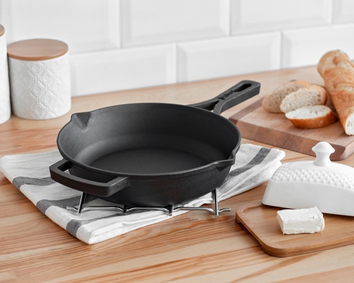 [BRI007] Sarten hierro fundido mango hierro 24 cm
