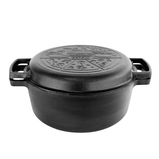 [BRI009] Cacerola hierro fundido 6 lts con tapa sárten