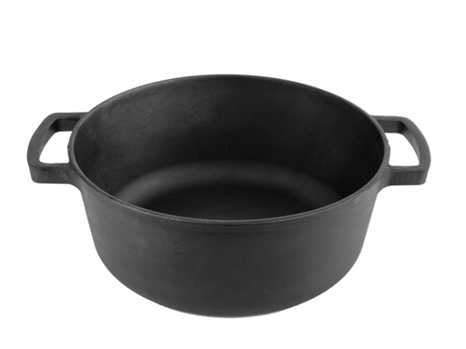 [BRI009] Cacerola hierro fundido 6 lts con tapa sarten