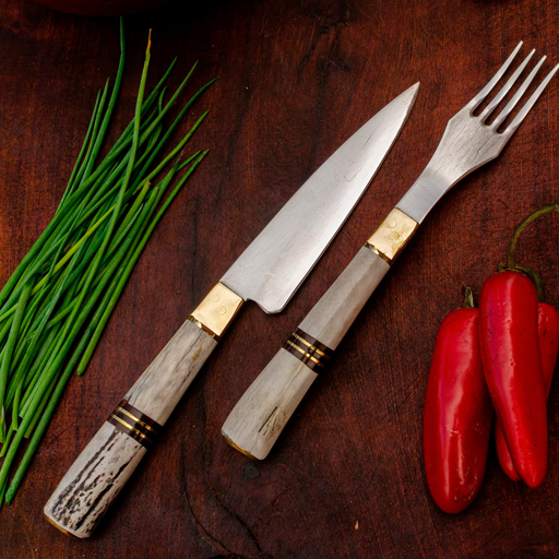 [CAM015] Juego de cubiertos parrillero, Premium 2 - 16cm