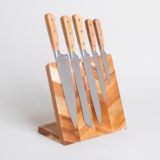 [MIS055] Taco imantado x 5 Acero Acacia